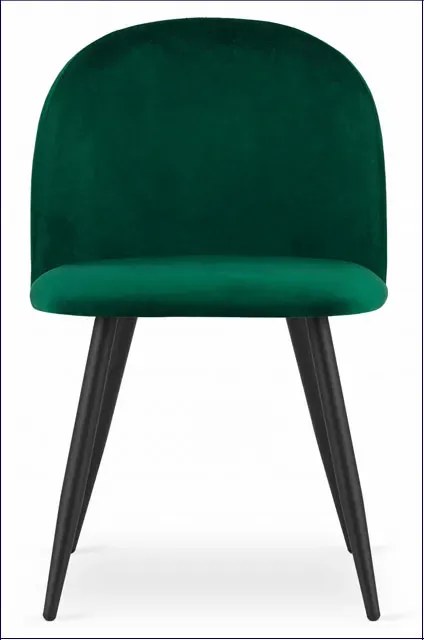 Zielone welurowe krzesło w stylu nowoczesnym G2-K01
