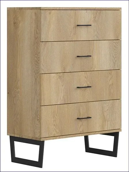 Loftowa komoda na nóżkach z szufladami S4-D88