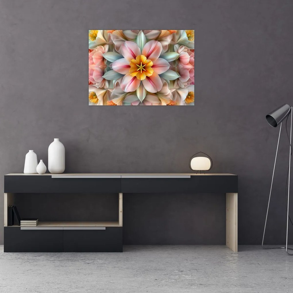 Obraz - Kwiat kalejdoskopowy (70x50 cm)