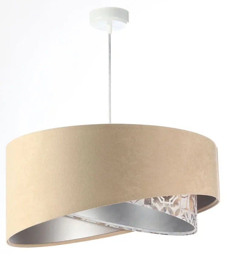 Beżowa lampa wisząca nad stół R5-T65