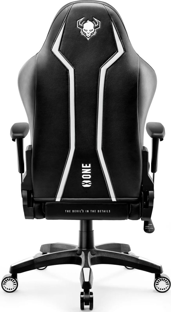Fotel gamingowy Diablo X-One 2.0 King Size czarno-biały