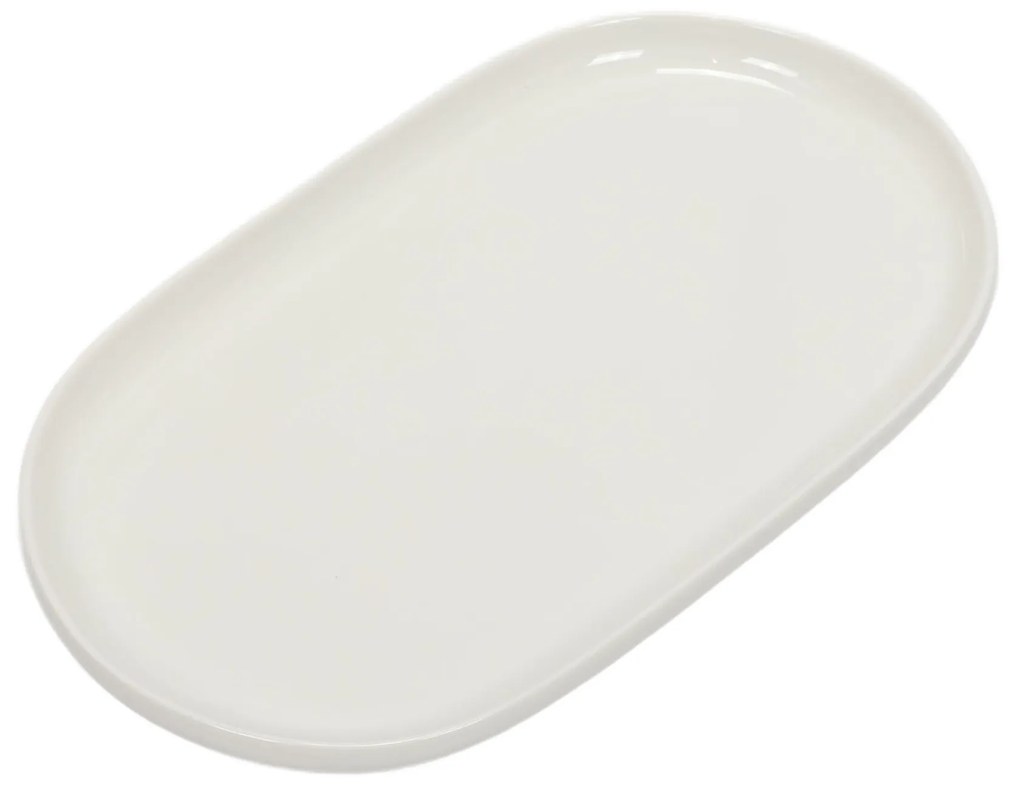 Talerz na ciasto porcelanowy NORA, 30 x 18 cm