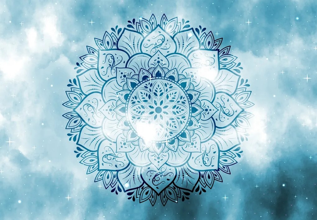 Fototapeta - Niebiańska mandala (196x136 cm)