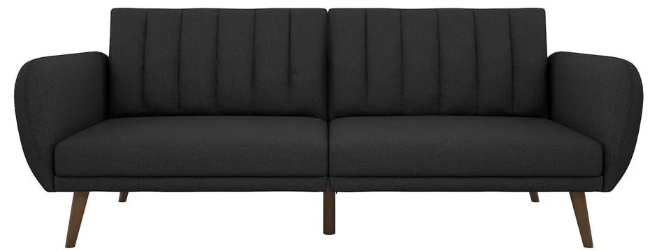 Ciemnoszara rozkładana sofa Novogratz Brittany