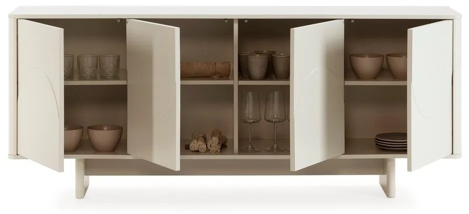 Kremowa komoda 180x75x40 cm Solei – MOME