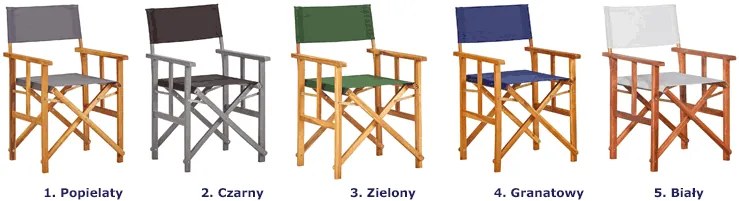 Krzesło reżyserskie składane K8-W42