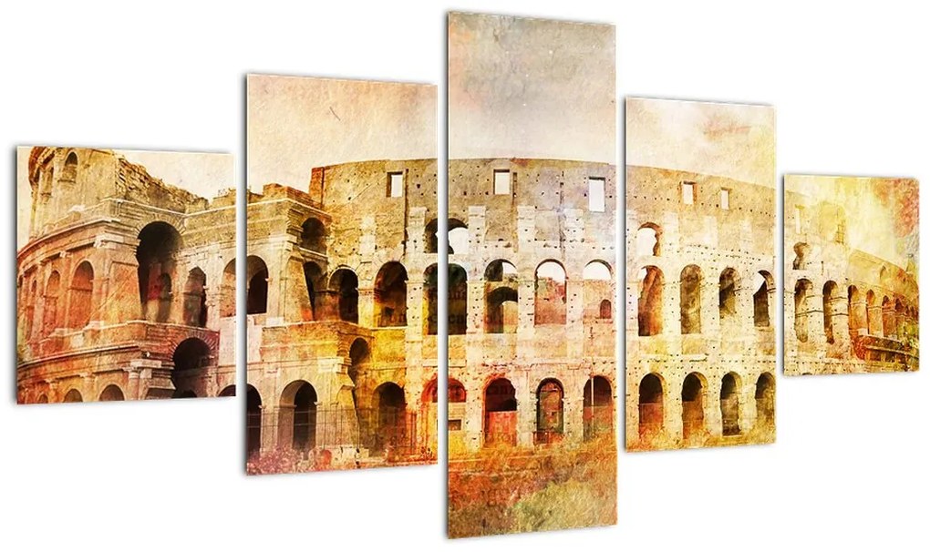 Obraz - Malarstwo cyfrowe, Koloseum, Rzym, Włochy (125x70 cm)