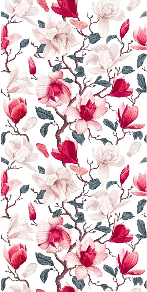 Tapeta - Czerwone magnolie