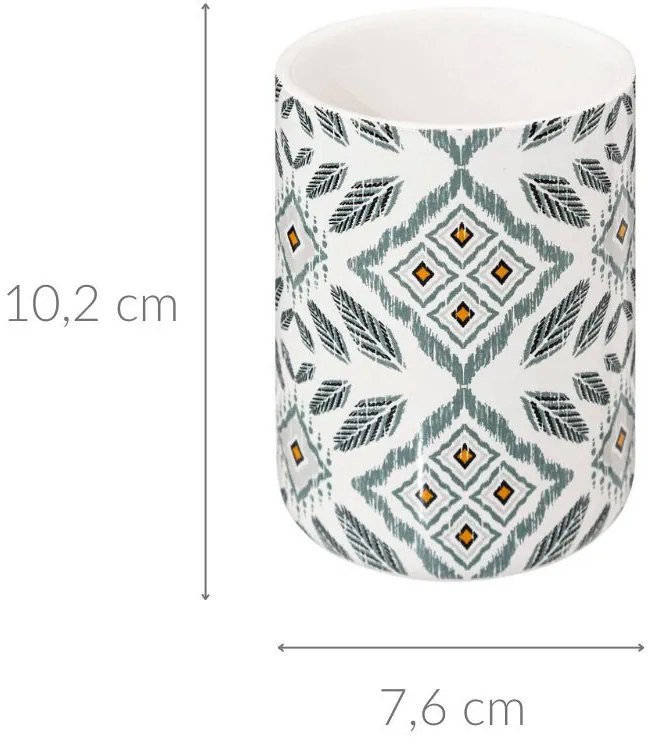 Kubek na szczoteczki do zębów HAPACHE, ceramiczny, Ø 7,6 cm