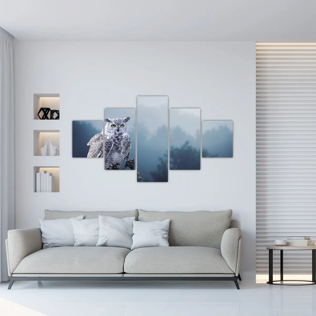 Obraz - Sowa śnieżna (125x70 cm)