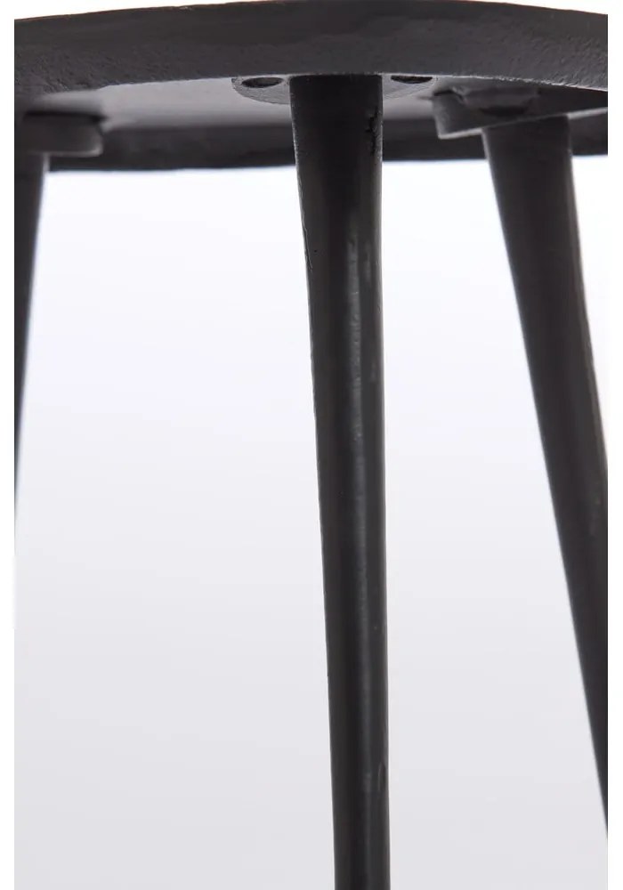 Czarny metalowy stolik 42x87 cm Puno – Light & Living
