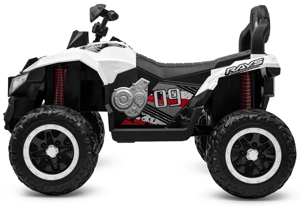Baby Mix Czterokołowiec elektryczny dla dzieci Rave 4 x 4, biały