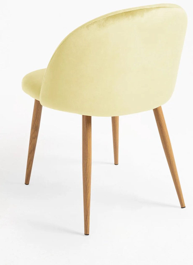 Zestaw 4 krzese aksamitnych Vint