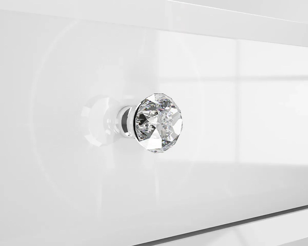 Komoda BLANC 09 2D 90cm biały połysk ML MEBLE