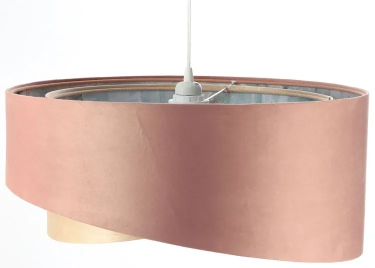 Kolorowa lampa wisząca welurowa z abażurem S8-T90