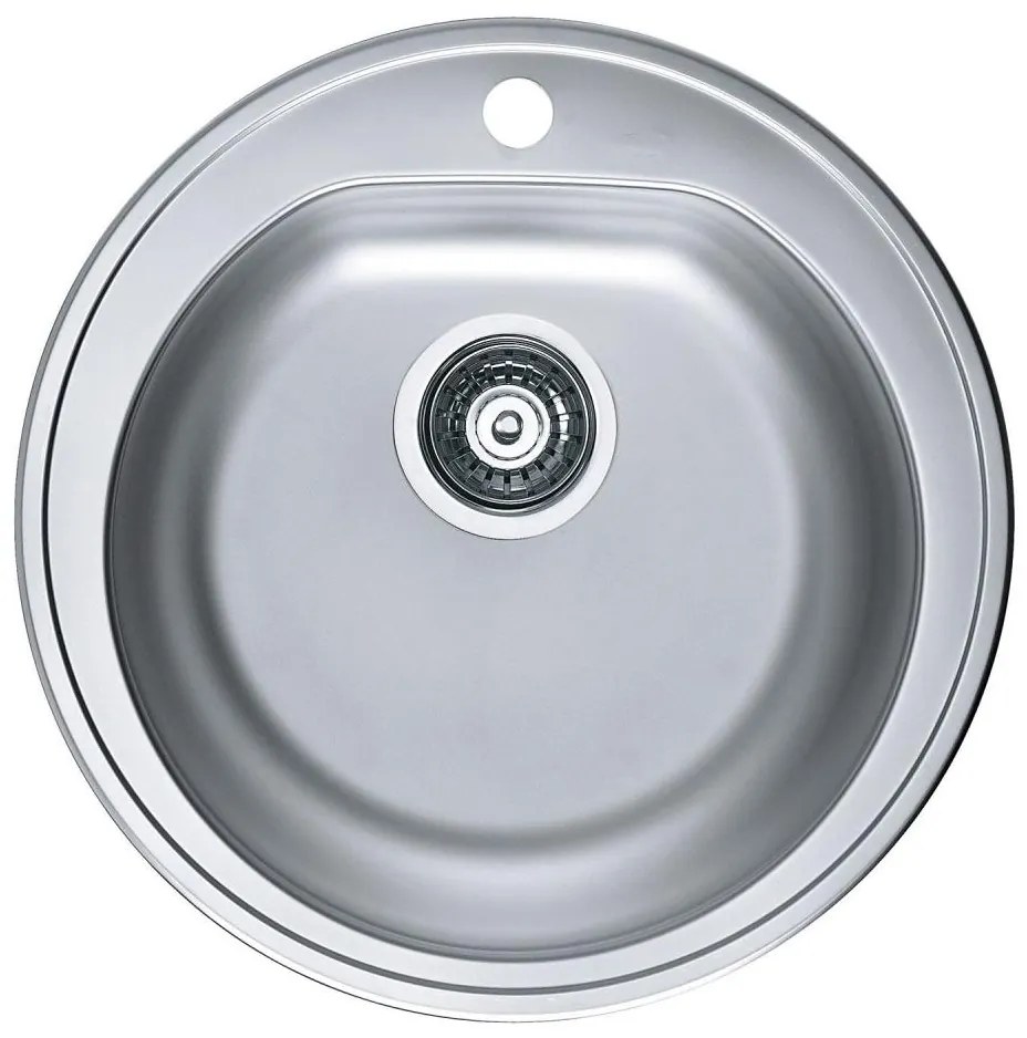 ALVEUS 1116756 - Zlewozmywak FORM pr. 51 cm stal matowa, gł. 18,5 cm