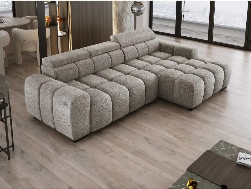 Narożnik BULL S - OMBO MINI Prawostronny z Elektryczną Regulacją EDEN 07