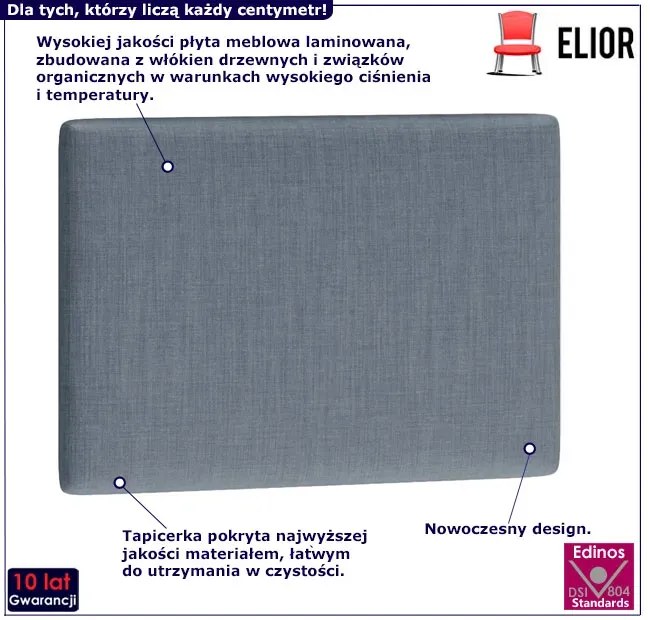 Nowoczesny ozdobny panel ścienny w kolorze popiel H7-Z22