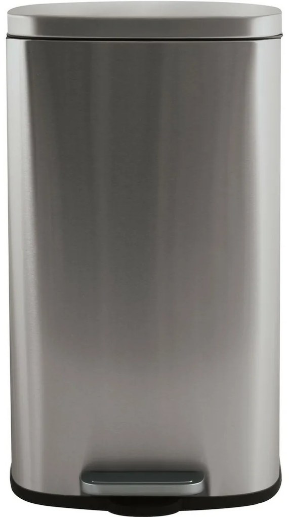 Spirella Kosz na śmieci z pedałem soft-close Akira 50 l, szczotkowana stal nierdzewna, 50 l