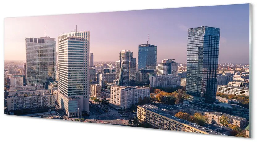 Obraz akrylowy Warszawa Wieżowce panorama