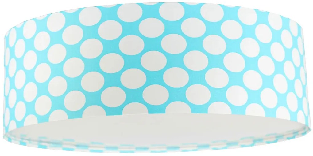 Niebieski plafon w białe kropki do pokoju dziecka - A359 P3-T21