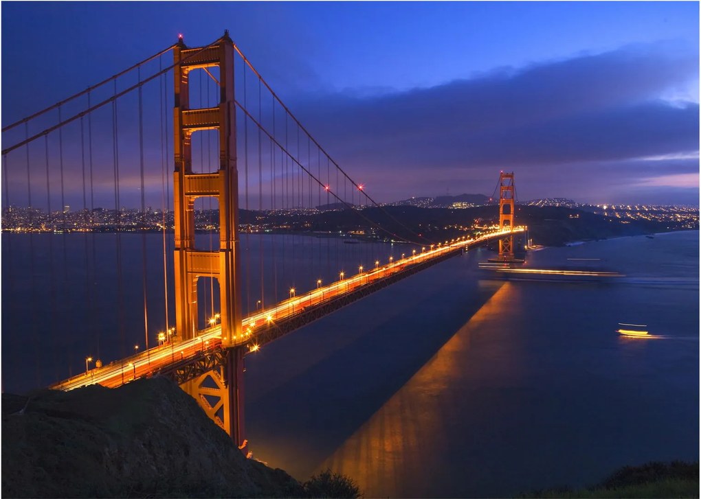 Obraz na szkle - Most Golden Gate (70x50 cm)