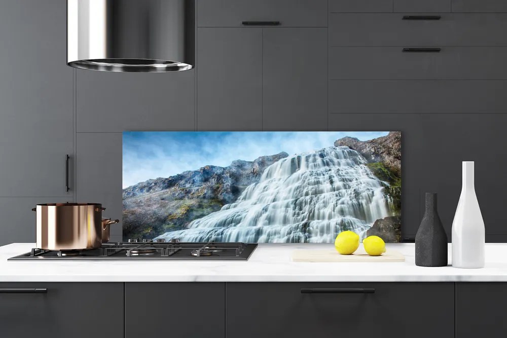 Szkło Ozdobne do Kuchni Kaskada Górskiego Potoku