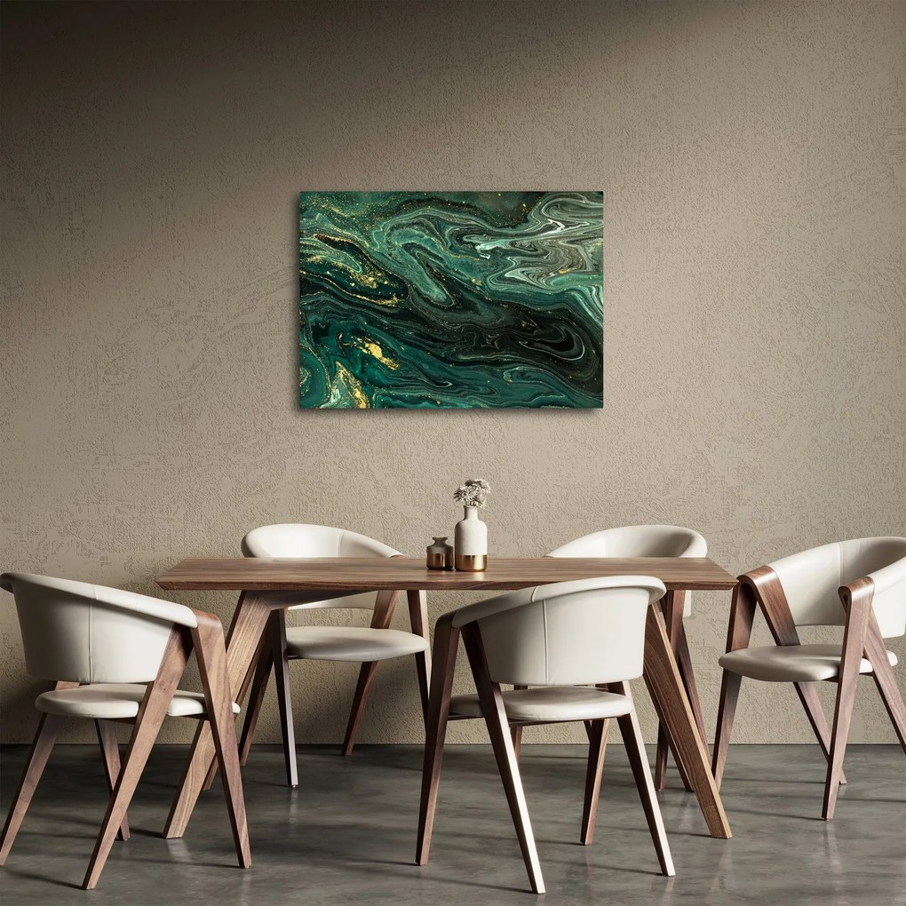 Obraz - Zielony marmur (70x50 cm)