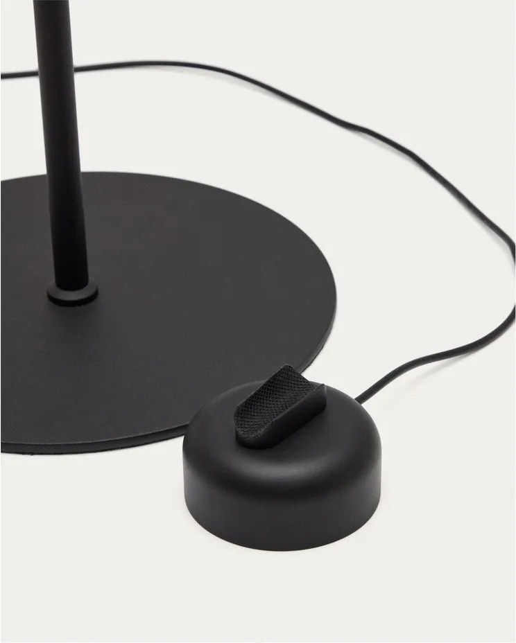 Czarna lampa stojąca LED ze ściemniaczem (wysokość 160 cm) Orey – Kave Home