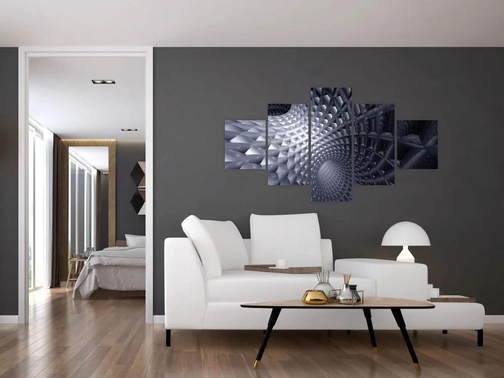 Obraz - Abstrakcja 3D (125x70 cm)
