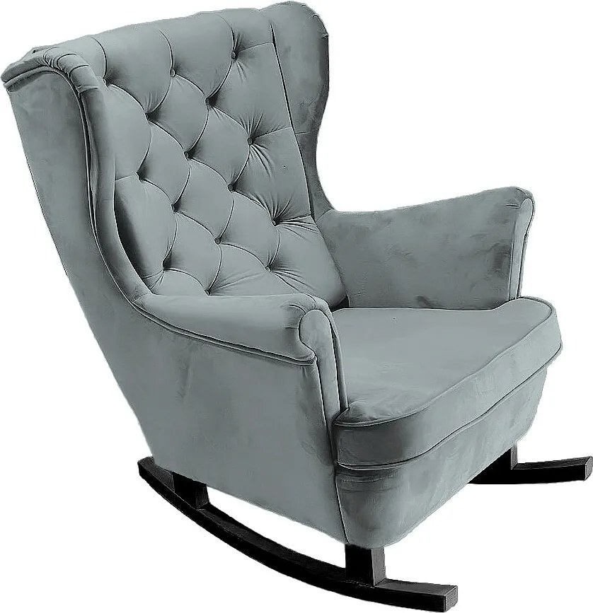 Fotel Relax z Tapicerowanym Siedzeniem i Podłokietnikami, Fotel TV 102x81x95cm Popiel_29859