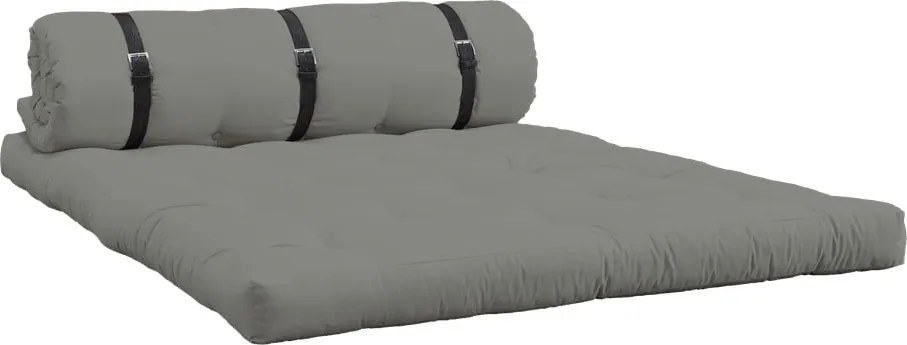 Sofa rozkładana ze skórzanym paskiem Karup Design Buckle Up Grey