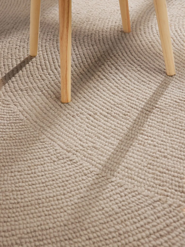 Dywan wełniany Hanse Home Eleni beżowy 200 cm x 200 cm koło
