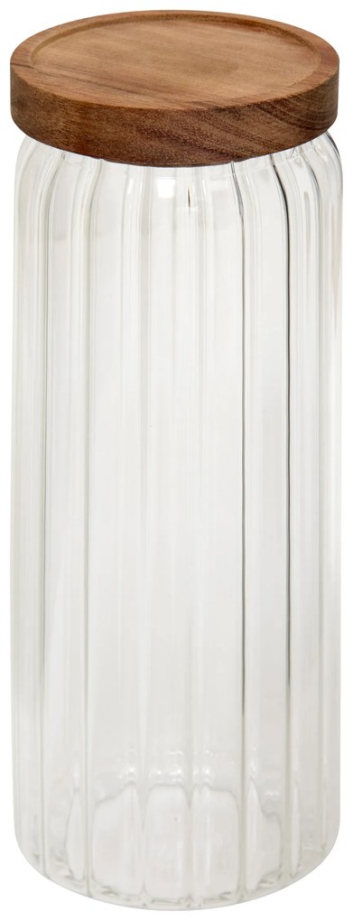 Pojemnik na makaron spaghetti HARMONY, ryflowane szkło, 1,3 l