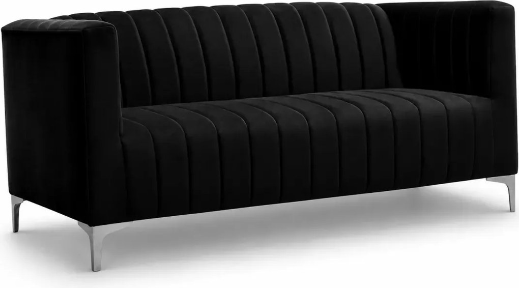 Sofa dwuosobowa Averio II z ozdobnymi przeszyciami w stylu glamour