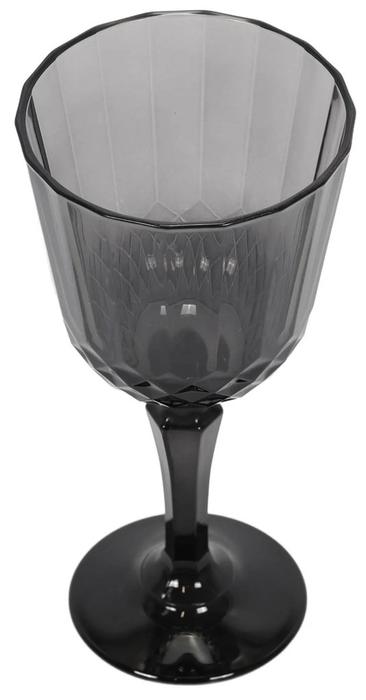 Kieliszek na wino z szarego szkła, 310 ml