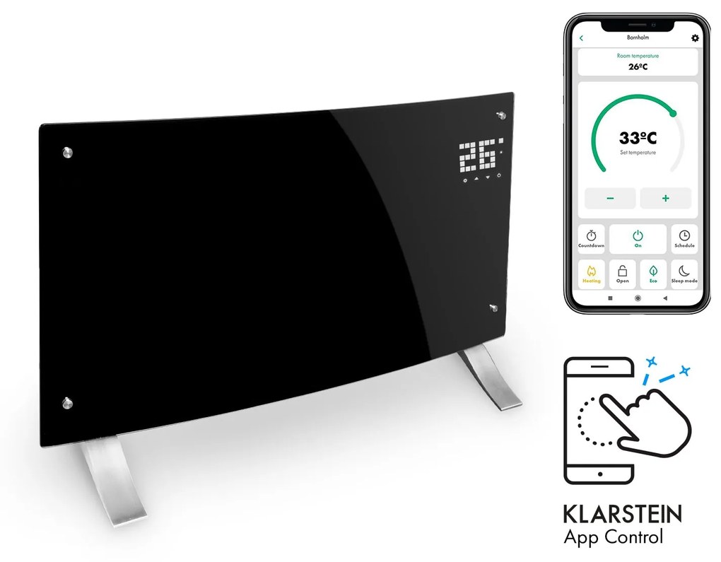 Klarstein Bornholm Curved Smart Grzejnik konwektorowy