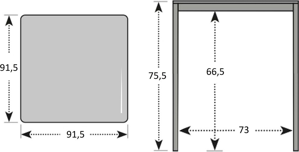 Doppler EXPERT WOOD stół ogrodowy antracyt