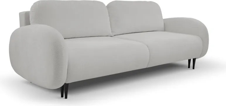 Sofa SOFT z funkcja spania i pojemnikiem JASNY SZARY RUN AGAIN 80
