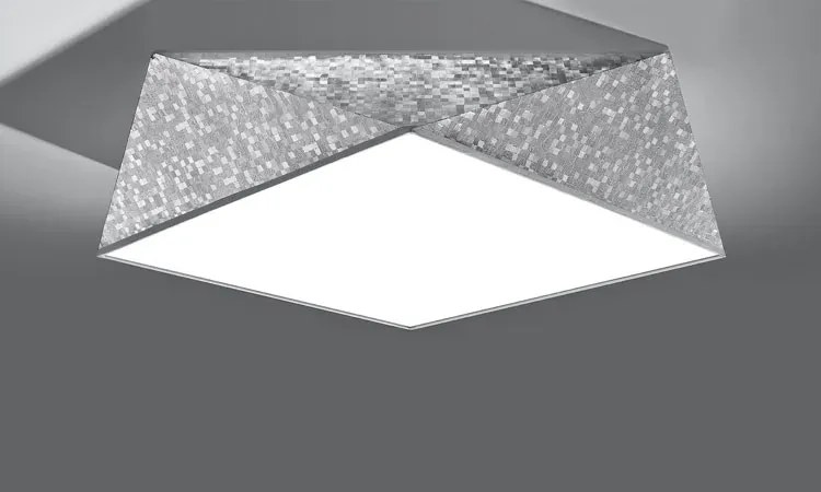 Srebrny geometryczny plafon - EX591-Zavi