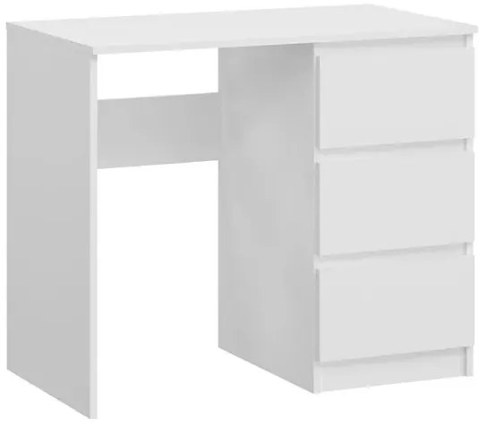 Biała toaletka z lustrem i oświetleniem led M5-P59