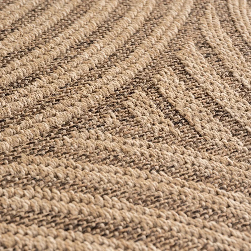 Brązowy dywan odpowiedni na zewnątrz 120x170 cm Timber 1401 – Ayyildiz Carpets