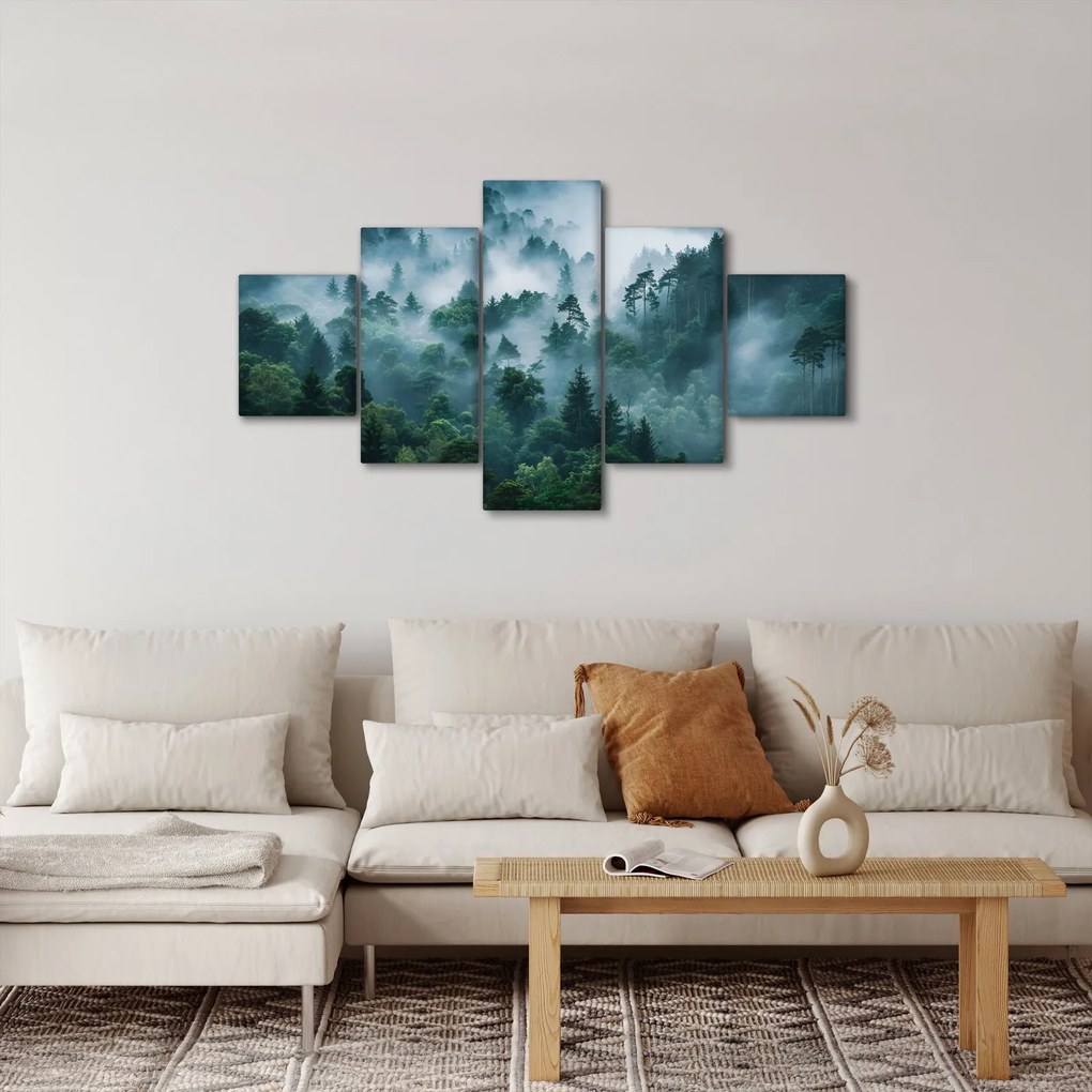Obraz - Las we mgle (125x70 cm)