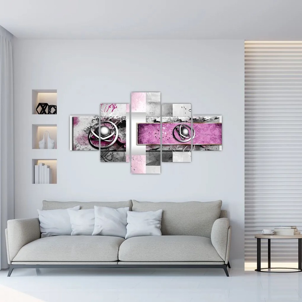 Obraz abstrakcji (125x70 cm)