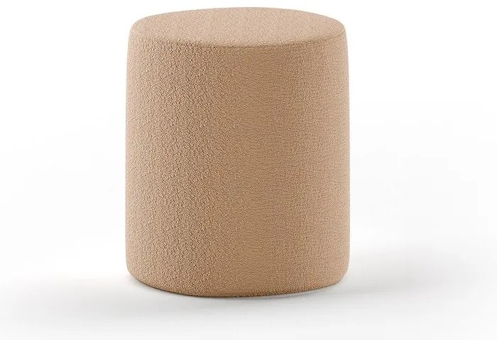 Brązowy puf dziecięcy z materiału bouclé Forrest – Vipack