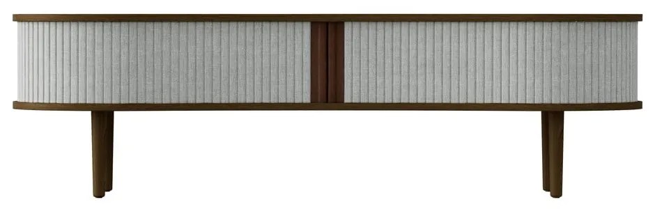 Szaro-brązowa szafka pod TV w dekorze dębu 140x40 cm Audacious – UMAGE