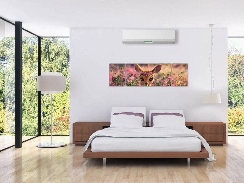 Obraz - Urocza sarna (170x50 cm)