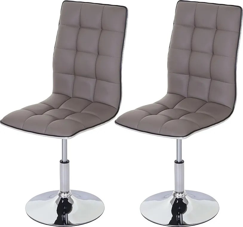 Krzesło do jadalni MCW-C41 (zestaw 2 szt.),  szaro-beżowe