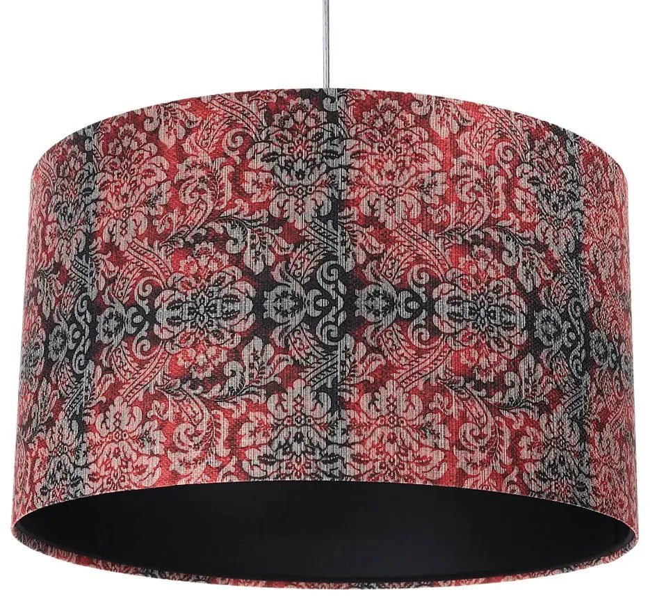 Czerwono-czarna nowoczesna lampa wisząca - S374 B4-L16