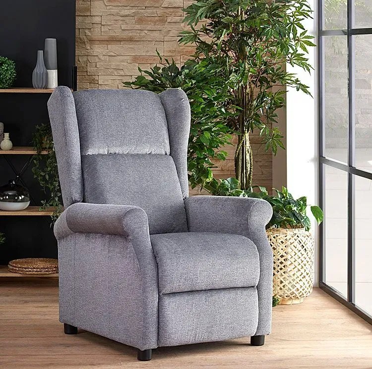 Beżowy rozkładany fotel uszak wypoczynkowy L8-G47